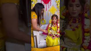 Haldi lagao re tel chadao re haldiceremony shortsvideo [upl. by Wilfred]