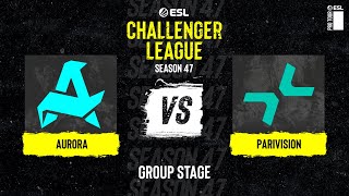 Aurora vs PARIVISION  Map 3 Mirage  ESL Challenger League S47  Europe [upl. by Merwyn]