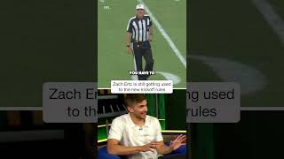 Zach Ertz briefly FORGETS the new kickoff rules shorts [upl. by Emilio]