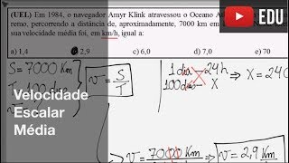 Velocidade Escalar Média [upl. by Hpesoy]