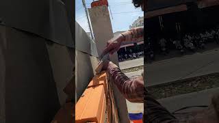 Drilling and Installing the Rebar  Construction Job shorts shortvideos [upl. by Vaientina986]