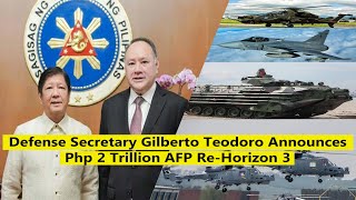 Breaking Defense Secretary Confirms ReHorizon 3 Launch with Php2 Trillion Investment [upl. by Lowndes]