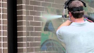 HOW EASY GRAFFITI REMOVAL CAN BE WITH THE DUSTLESS BLASTER [upl. by Ahsiea]