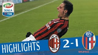 Milan  Bologna 21  Highlights  Giornata 16  Serie A TIM 201718 [upl. by Marja]