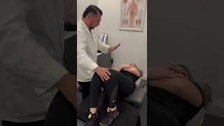 Lower back pain treatment by chiropractic adjustment [upl. by Nnylimaj]