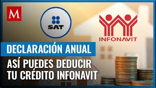 En la declaración anual puedes deducir intereses te contamos si en tu crédito Infonavit aplica [upl. by Livy]