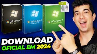 😱Como BAIXAR o Windows 7 ORIGINAL Todas as Versões 2024 [upl. by Yeleen]