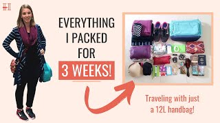 Ultralight Packing How I Packed for 3 Weeks of Travel in a 12L Bag [upl. by Belinda]