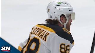 Bruins David Pastrnak And Hampus Lindholm Strike For Two Goals In 13 Seconds [upl. by Iek]