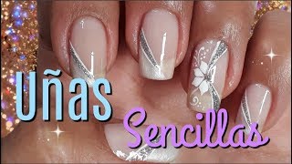 Uñas Elegantes y Sencillas♥Decoración de Uñas Elegante♥Chic Feet Nail Decoration [upl. by Bazil]