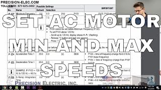 How To Change An AC Motors Minimum And Maximum Speed [upl. by Sigler]