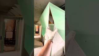 Técnica para lograr esquinas perfectas con menor tiempo y dinero 🤔 enseco drywall tips [upl. by Htelimay670]