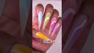 How to do airbrushed nail art 🙌🏾 nailshorts nailart [upl. by Anelagna]