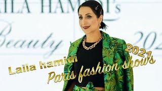 Laila hamidi in Paris fashion shows 2021 [upl. by Yarised]