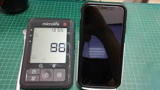 Measurement amp Data Transfer Microlife B6 Connect amp Microlife Connected Health App iOS [upl. by Laynad918]