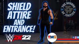 How To Create Roman Reigns Shield Entrance amp Attire WWE 2K22 [upl. by Laughry]