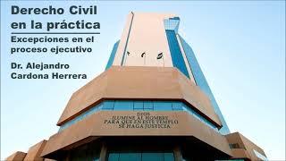 DERECHO CIVIL EN LA PRÁCTICA  Excepciones en el proceso ejecutivo audiencia única [upl. by Bred]