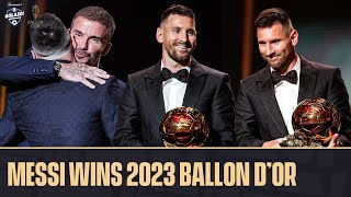 LIONEL MESSI WINS HIS 8TH BALLON D’OR 🐐  CBS Sports Golazo [upl. by Ehav]