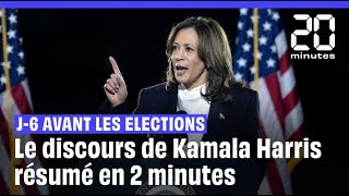 Election américaine 2024  le réquisitoire final de Kamala Harris résumé en 2 minutes [upl. by Miof Mela]