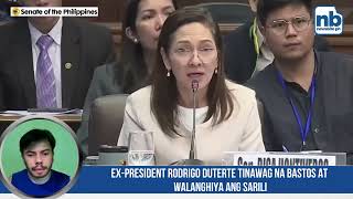 FPRRD nagapology kay Senator Risa Hontiveros [upl. by Trevethick85]