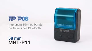 Impresora Térmica Portátil con Bluetooth de Ticket MHTP11 [upl. by Violetta]