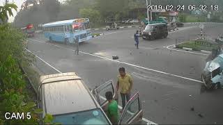 Accident Kegalle CCTV Record By Gils Techno SolutionPvtLtd20190224 [upl. by Barbee]