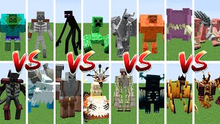 MOWZIES MOBS vs MUTANT CREATURES TOURNAMENT  Minecraft Mob Battle [upl. by Bergin163]