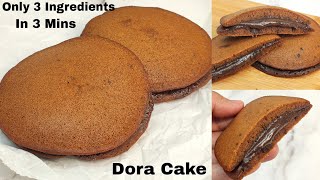 Only 3 Ingredients Dora Cake In 3 Mins Without Soda Eno Egg3 मिनट मे डोरा केक बनाए बस 3 चीजो से [upl. by Pavia]