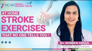 Stroke Exercises at Home Improve ELBOW Posture Guided by Dr Sonika  HCAH [upl. by Luiza]