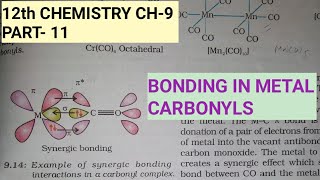 12th Chemistry Ch9Part11Bonding in Metal CarbonylsStudy with Farru [upl. by Neltiak96]