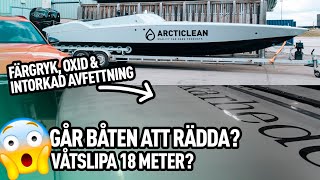 RÄDDAR NITRA 29  SLIPAR OCH POLERAR 🛥💨 [upl. by Ynnub407]