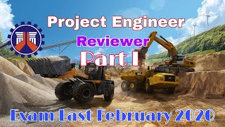 Project Engineer Reviewer  Questions and Answers  Latest Exam February 2020  Part I [upl. by Gnilrits]