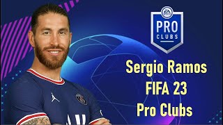 Sergio Ramos Pro Clubs Face Creation  FIFA 23 [upl. by Rafiq]