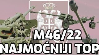 Najmoćniji top Vojske Srbije M46M22  The most powerful Gun in the Serbian Army M46M22 [upl. by Elana]