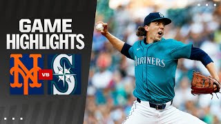 Mets vs Mariners Game Highlights 81024  MLB Highlights [upl. by Ilam]