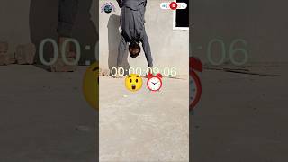 hand stand in timer 😱⏰ hand stand up step by step hanstand viralvideo handstandworkout shorts [upl. by Erastus670]