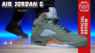 Air Jordan 5 Olive 2024 [upl. by Ohs14]