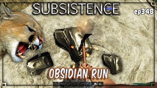 Subsistence  S4 348 Obsidian Run  Base building survival  crafting [upl. by Eleynad]