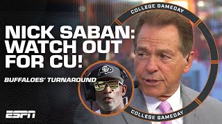 I LEARNED MY LESSON 😆 Nick Saban admits Colorado has turned it around  College GameDay [upl. by Zeret]