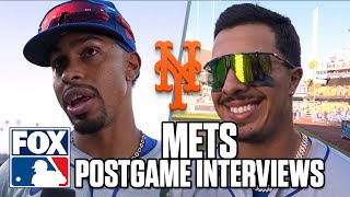 Mets vs Dodgers Game 2 Francisco Lindor Mark Vientos amp Sean Manaea Postgame Interviews [upl. by Elreath]