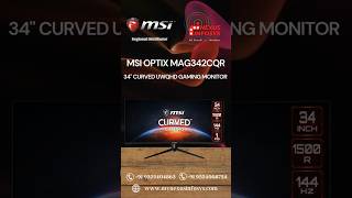 MSI Optix MAG342CQR 34quot Curved Gaming Monitor  219 UWQHD 1ms 144Hz Night Vision AMD Sync RGB [upl. by Marcelia]