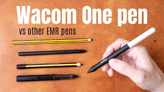 Wacom One pen vs other EMR pens artist review [upl. by Ynamrej]