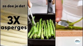 3x asperges koken schillen en grillen  How to  Allerhande [upl. by Notnarb]