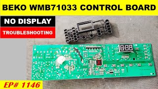 1146 Beko washing machine control board troubleshooting [upl. by Roch]