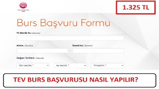 BAŞVURU BAŞLADI TEV BURSUNA BAŞVURU NASIL YAPILIR GÖRÜNTÜLÜ ANLATIM [upl. by Haskins]