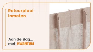 Retourplooi gordijn inmeten [upl. by Darnok]