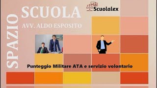 Punteggio Militare ATA e servizio volontario [upl. by Hodosh5]