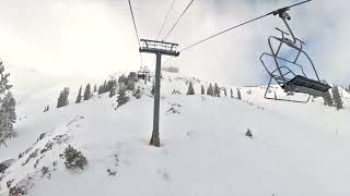 Mineral Basin lift at Snowbird 24 Dec 2022 [upl. by Brufsky]