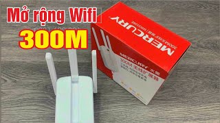 Hướng dẫn sử dụng bộ kích sóng wifi mercury 300m MW310RE [upl. by Ateuqahs]