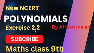 Polynomials class 9  maths class 9 chapter 2 ex 22  New Ncert [upl. by Luiza]